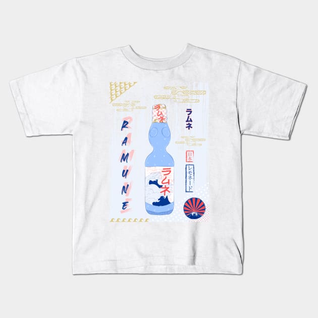 Ramune Kids T-Shirt by Wimido